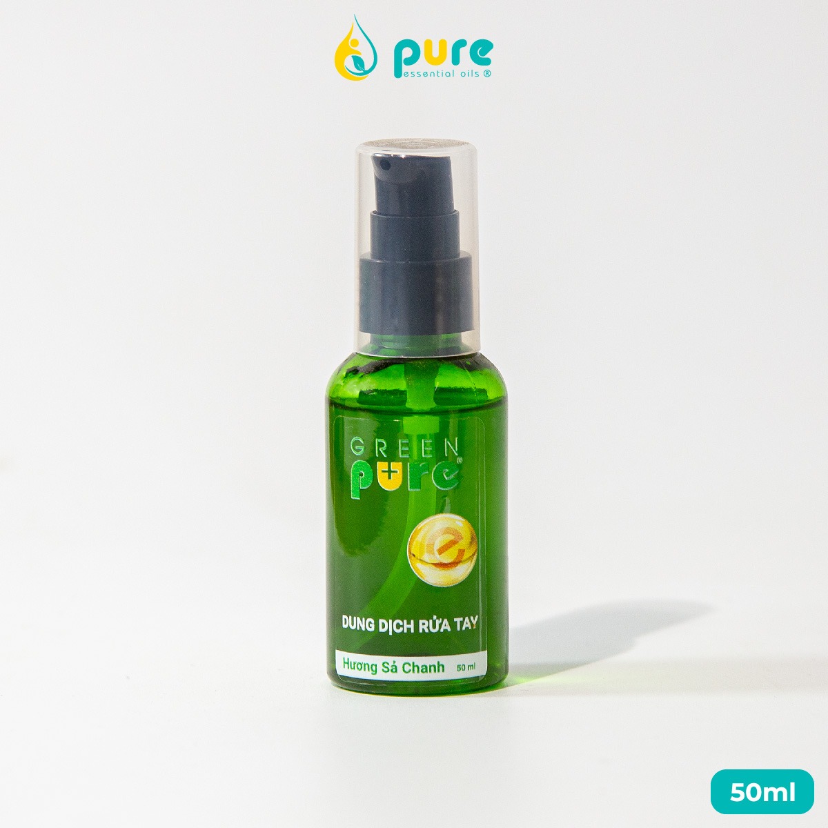Nước Rửa Tay Green Pure chai 50ml/100ml - Dịu nhẹ, an toàn cho da giúp sạch khuẩn, khử mùi