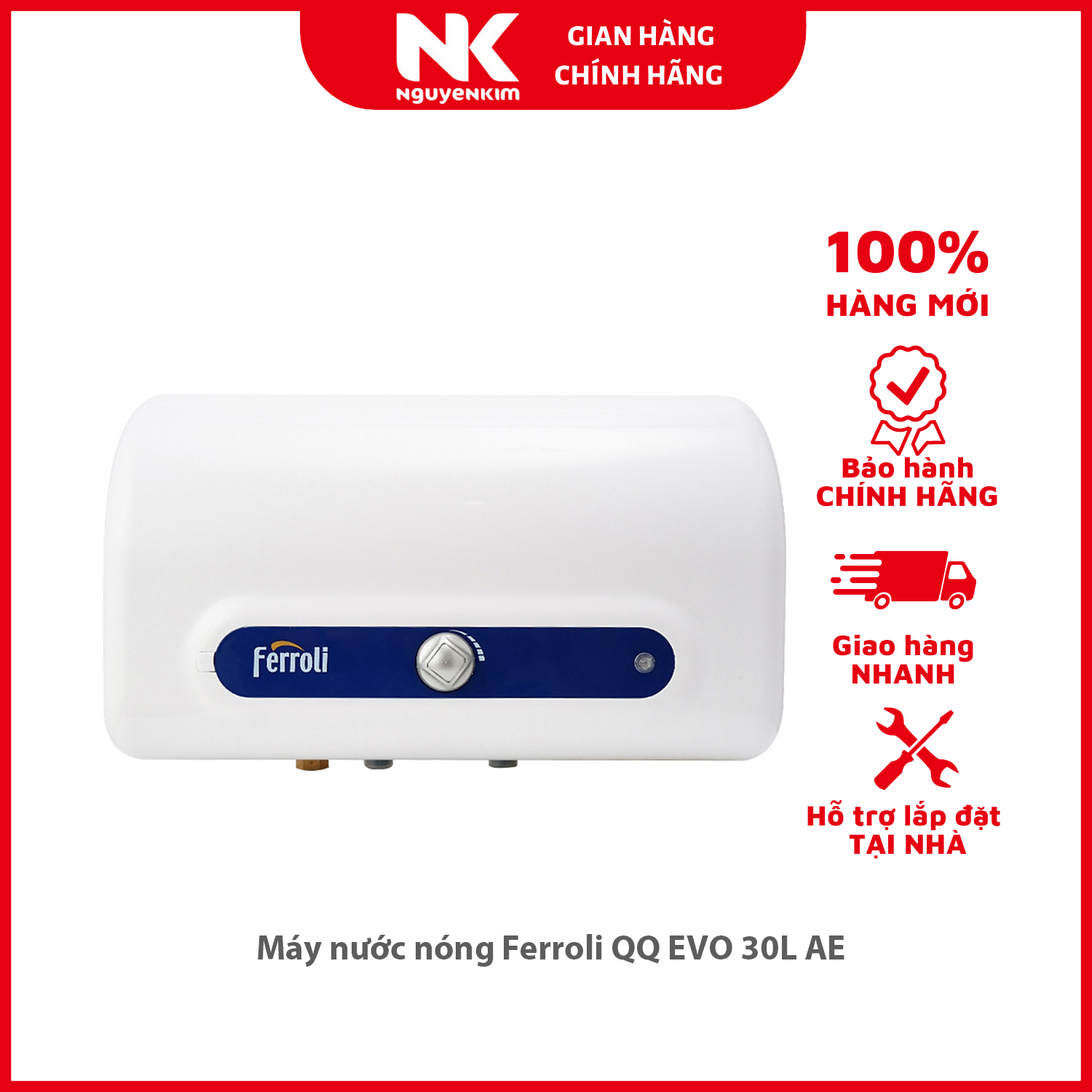 Máy nước nóng Ferroli QQ EVO 30L AE - Hàng chính hãng