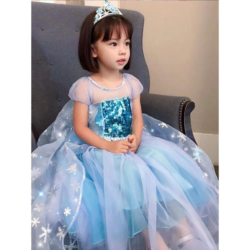 Đầm Elsa bé gái Váy đầm công chúa Elsa
