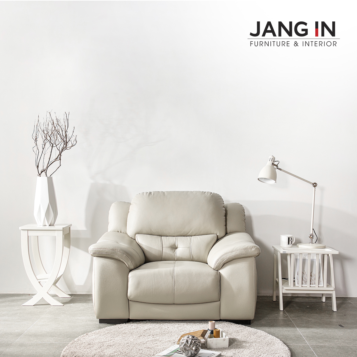 Sofa 1 Chỗ Ellis Ivory Jang In 1603200001-02