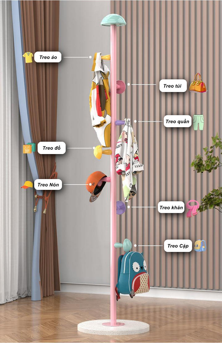 Cây Treo Đồ Cho Bé BABY SPACE ARTISTIC Cao Cấp W8117 - Home and Garden