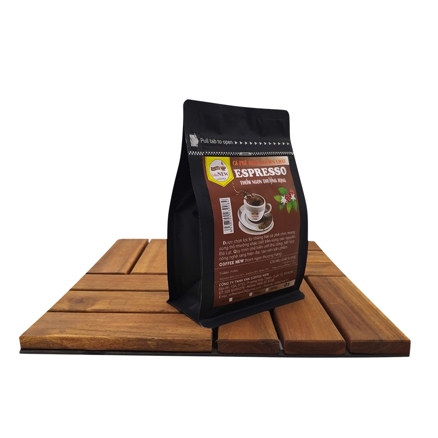 Cà Phê Rang Mộc Nguyên Chất - ESPRESSO - Hương Thanh Thoát, Hậu Đậm, Vị Đắng Nhẹ - Pha Máy Hoặc Pha Phin - Coffee New