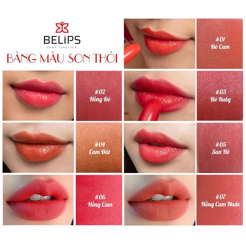 Set Son Quà Tặng Sang Trọng BELIPS - Combo 3 Son Thỏi Mịn Môi Bán Lì