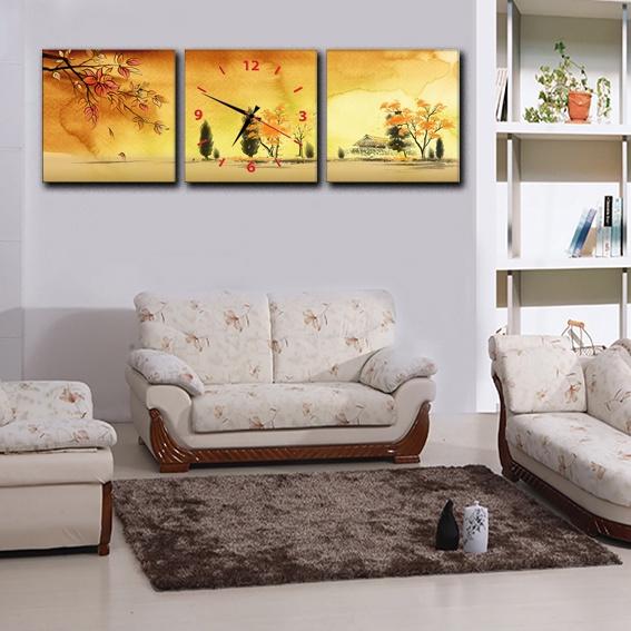 - Đồng hồ treo tường bộ ghép, tranh đồng hồ trang trí nội thất nhà đẹp độc lạ