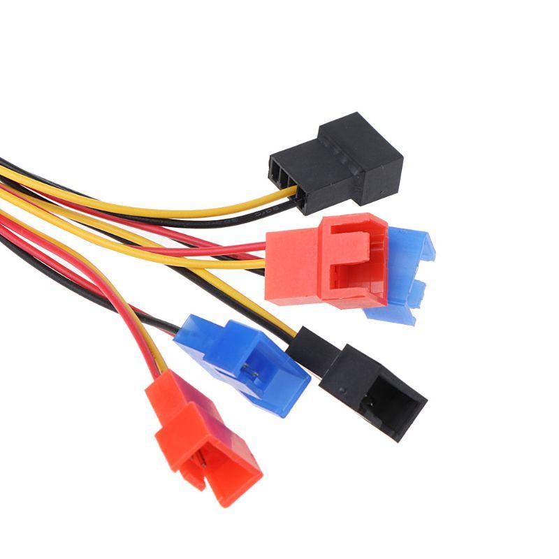 Rx Quạt Tản Nhiệt 4 Pin Ide Molex Sang 6 Cổng 2 Pin Cho Pc