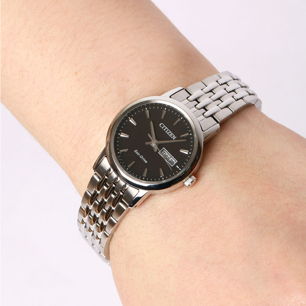 Đồng Hồ Nữ Citizen Dây Thép Không Gỉ EW3250-53E - Mặt Đen