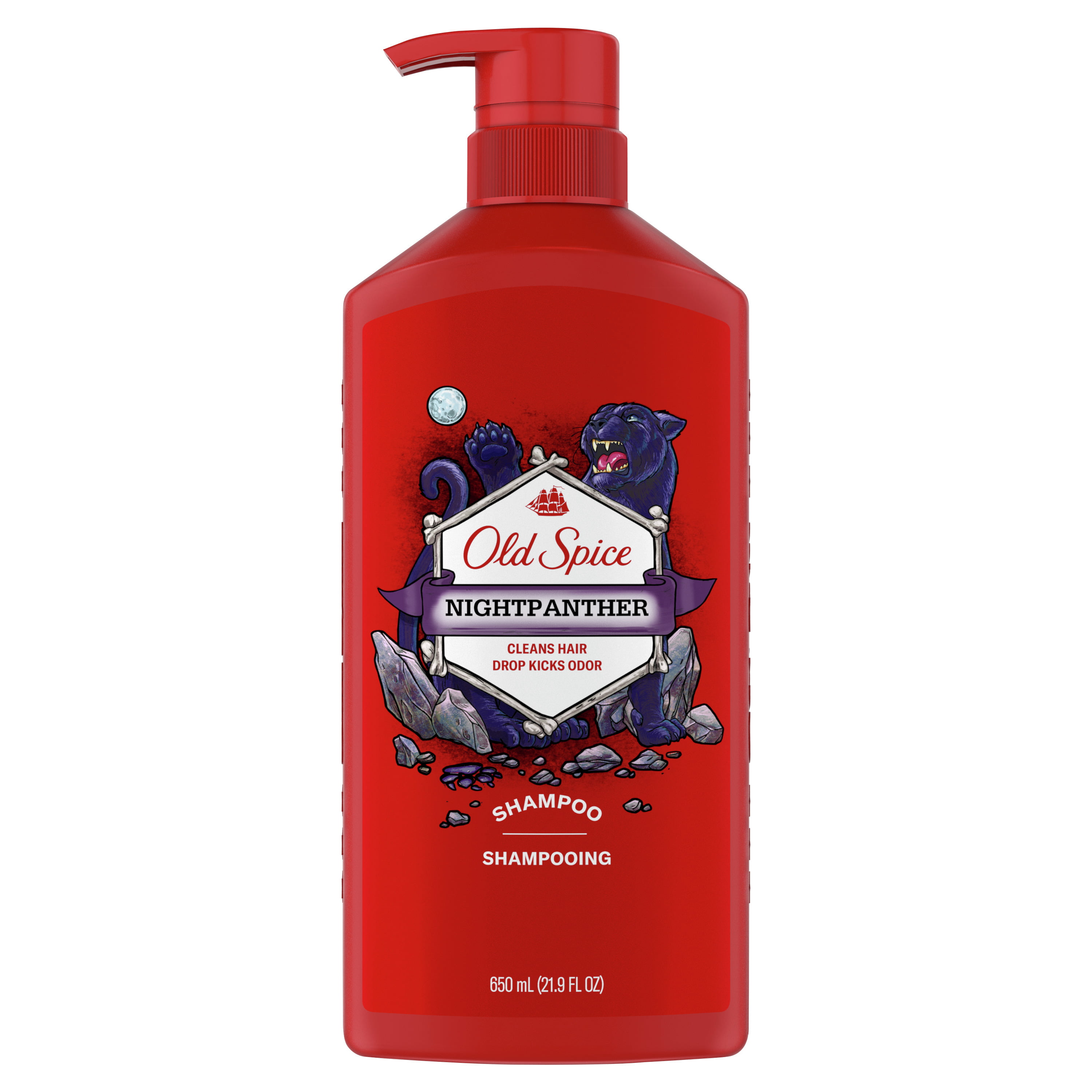 Dầu Gội Nam 2 trong 1 Old Spice NIGHTPANTHER 650ml ( không xuất hóa đơn đỏ )