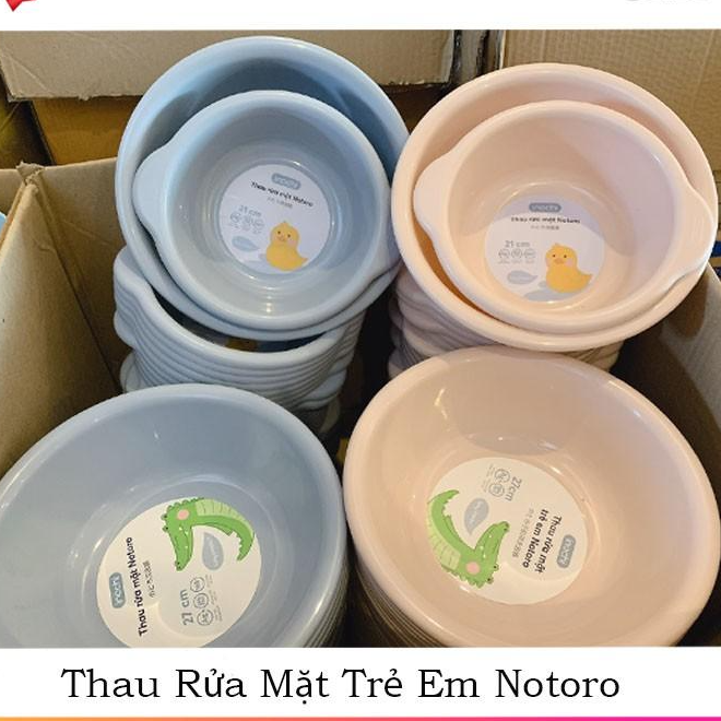 Thau Rửa Mặt, Chậu Rửa Mặt Tiêu Chuẩn Nhật Bản Nhựa Nguyên Sinh Cao Cấp Cho Bé 21 - 27 - 32Cm