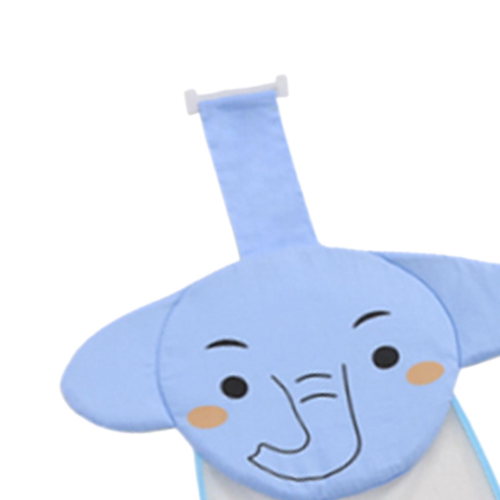 Cute Elephant Baby Bath Pad Infant Bath Support Seat for 0-12M Baby Infant