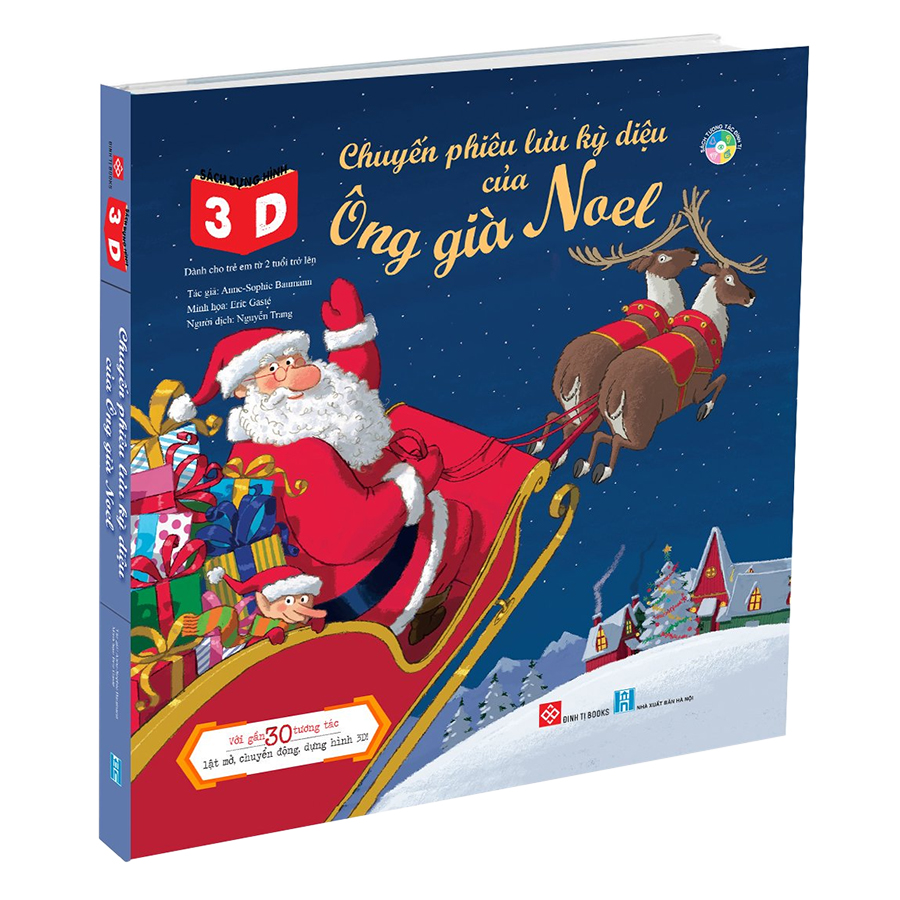 Sách Dựng Hình 3D - Chuyến Phiêu Lưu Kỳ Diệu Của Ông Già Noel