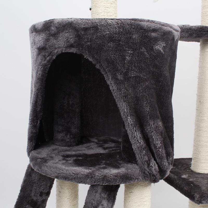 CATTREE Cho Mèo, Nhà Cây Cho Mèo, Trụ Cào Móng Cho Mèo 5 Tầng Có Võng Và Đồ Chơi Đi Kèm - DCCM72