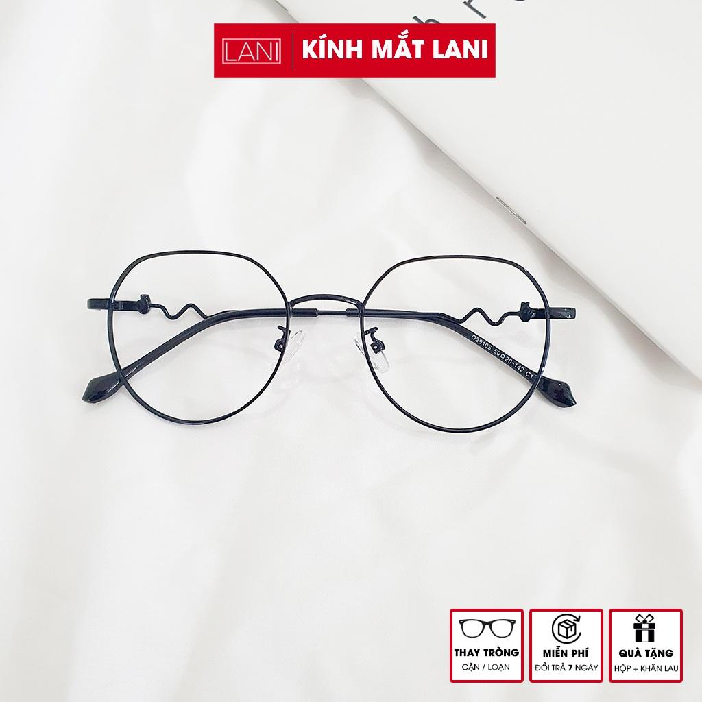 Gọng kính cận kim loại đa giác cá tính Lani 29105 - Lắp mắt cận có độ theo yêu cầu