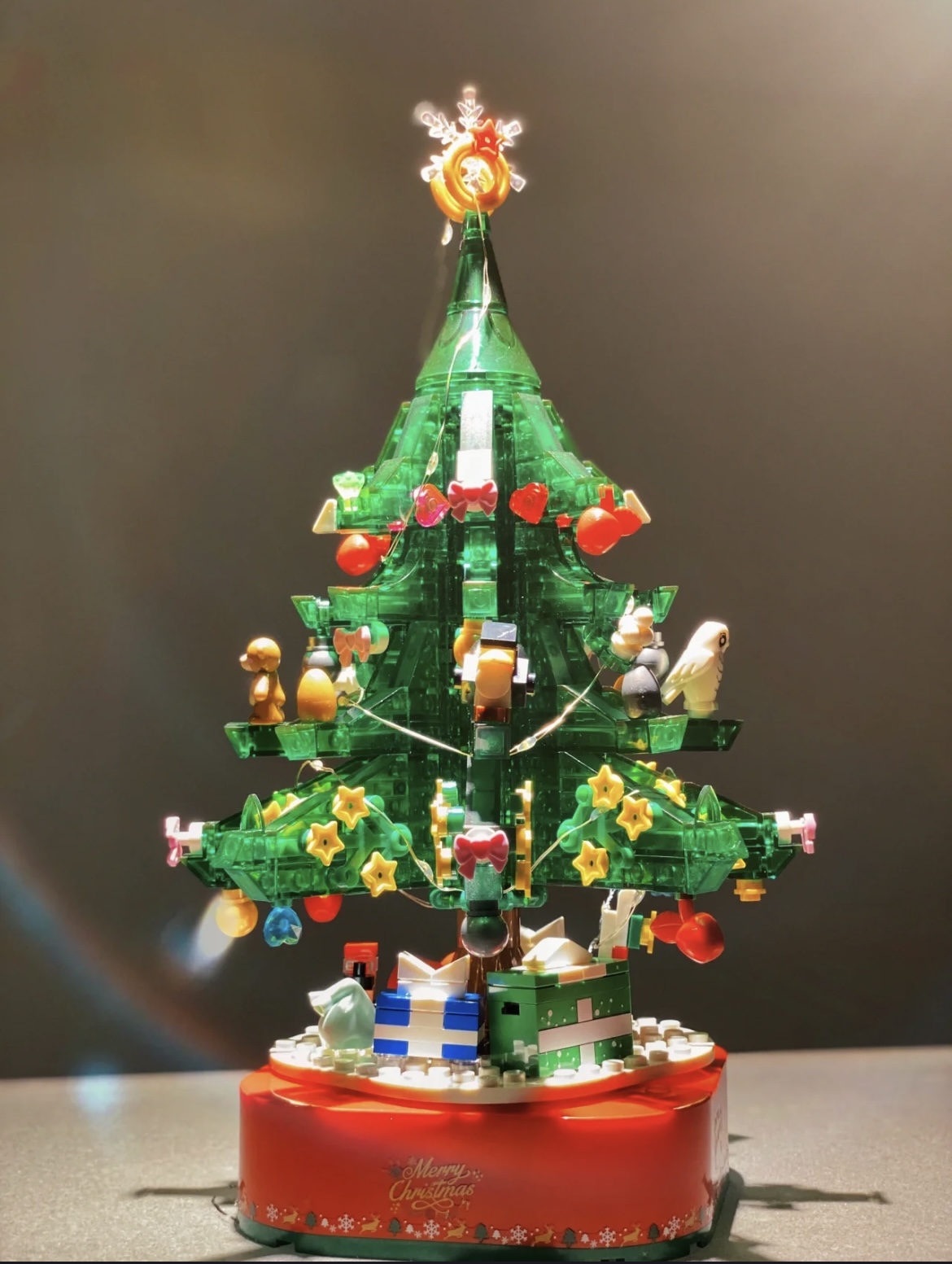 Đồ Chơi Lắp Ráp Mô Hình Hộp Nhạc Cây Thông Noel Xanh - PCS STORE