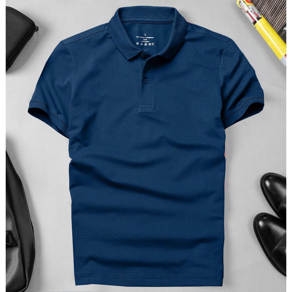 - Áo thun nam POLO trơn vải cá sấu cotton cao cấp ngắn tay cực sang trọng lịch lãm