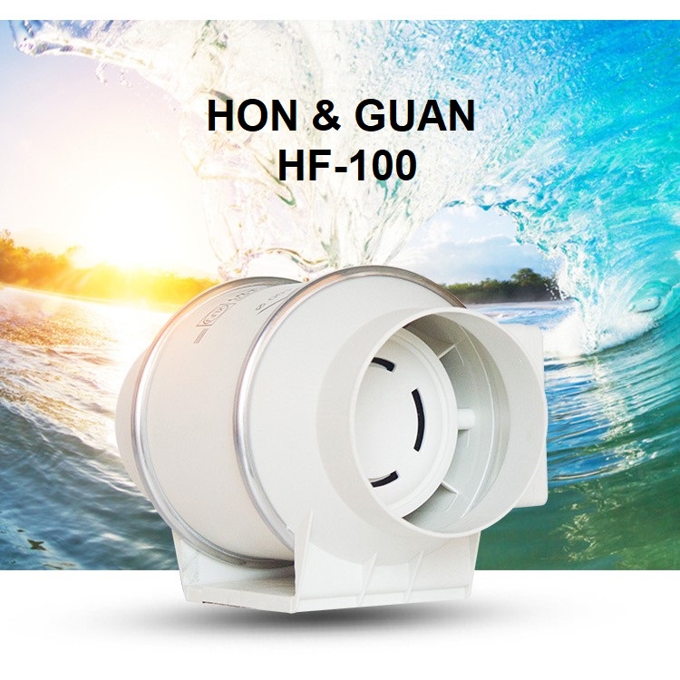 Quạt hút đồng trục Hon&amp;Guan HF-100P-Hàng chính hãng