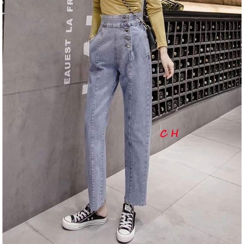 Quần bò cúc dọc hông COH755