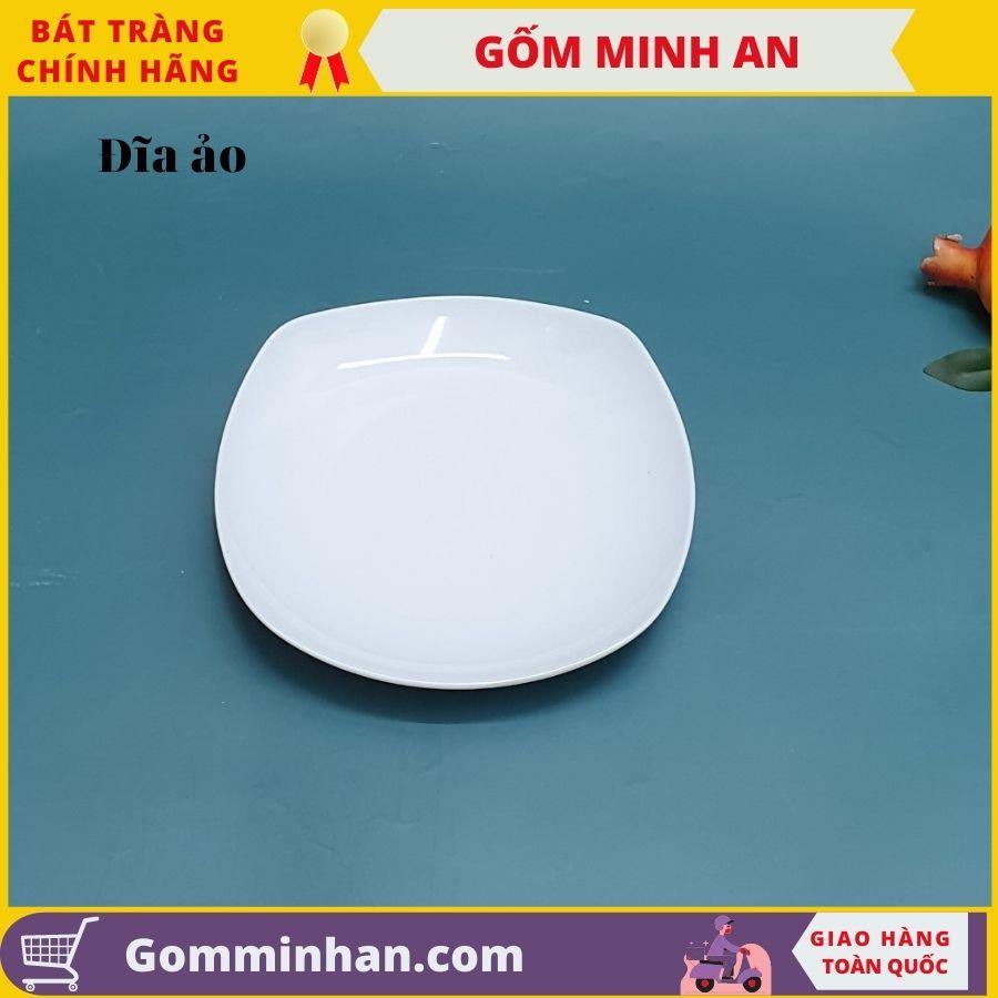 Đĩa sứ Trắng Bát Tràng Cao Cấp- Gốm Sứ Bát Tràng- Gốm Minh An- Hàng Khử