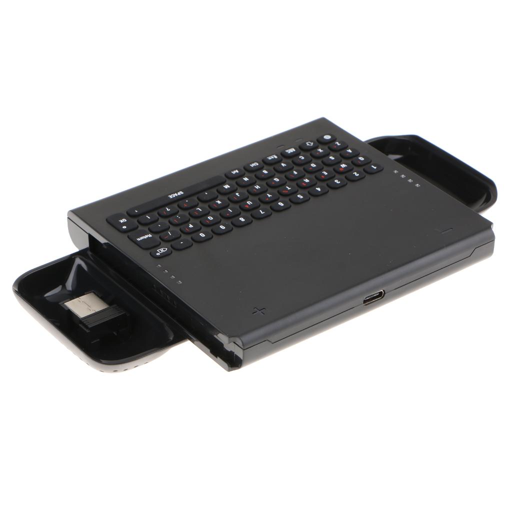 Wireless Game Keyboard with Charging Cable for Nintendo Switch Console Host NS with 2.4G Receiver