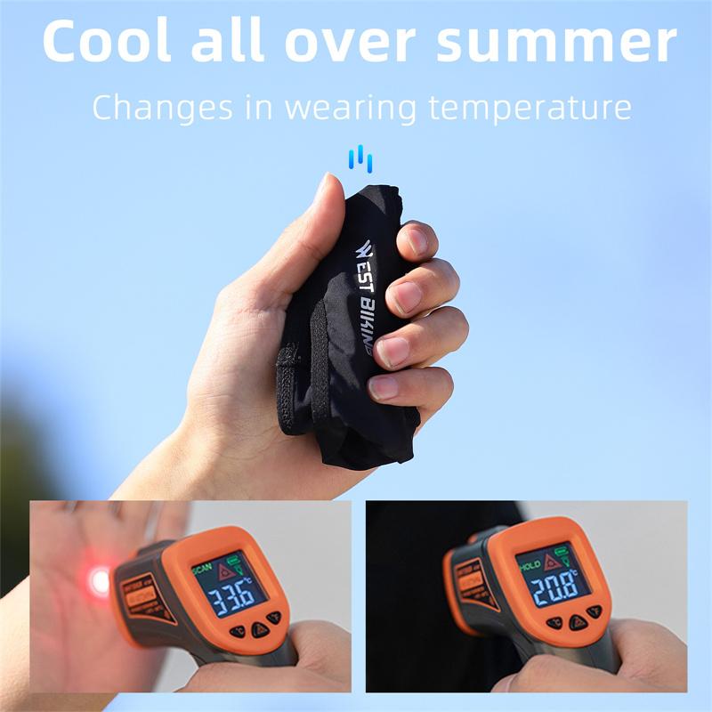 Xe đạp xe đạp xe đạp phía tây mùa hè Ice Silk Matermet Liner Cool Mesh Motorcycle MTB Mũ xe đạp chạy thể thao đàn ông đàn ông đàn ông đàn ông beanie Color: Gray No Holes