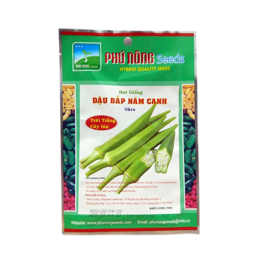PN - Hạt giống Đậu Bắp 5 Cạnh Trái Trắng Cây Lùn - Trồng Rau Xanh Rau Sạch Bằng Đất Sạch, Mùn Dừa Và Phân Bón Hữu Cơ
