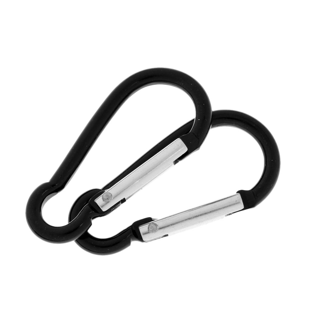 5 Pieces Ultra-light Carabiner Buckle Snap Clip Hook Key Ring Key Chain