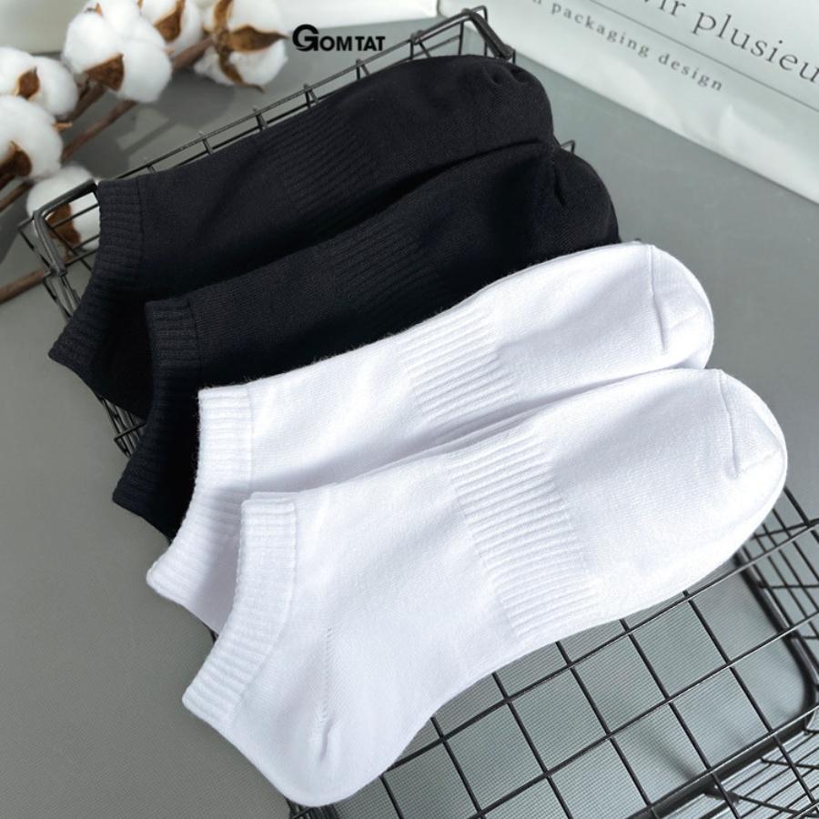 Tất vớ cổ ngắn nam nữ, chất liệu cotton cao cấp, êm mềm đi mát, thiết kế thoáng khí - GOM-KLB-TRONNGAN