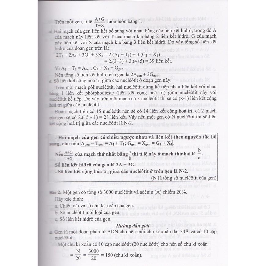 Sách - Phương pháp giải nhanh các dạng bài tập Sinh học