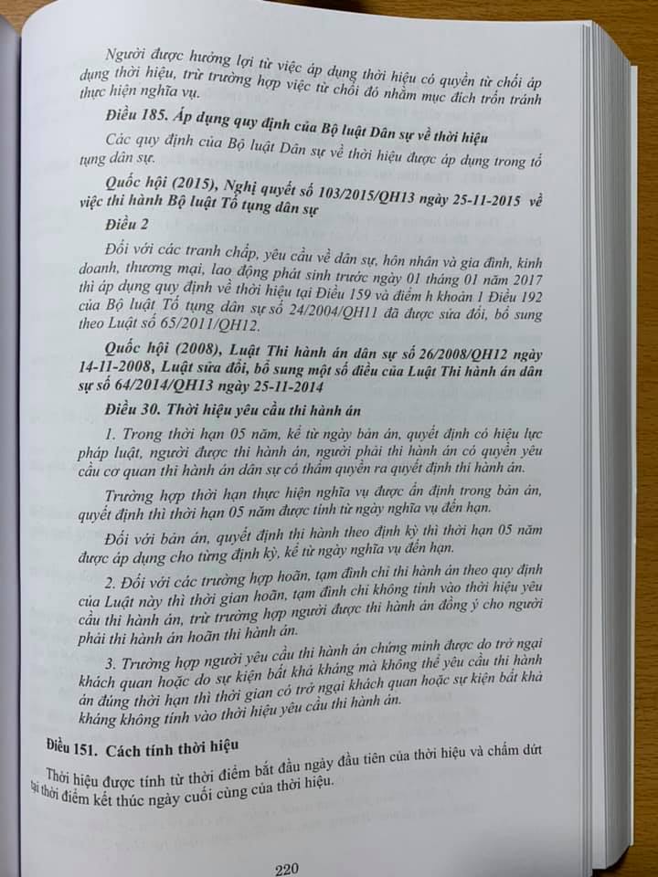 Chỉ dẫn, tra cứu áp dụng Bộ luật Dân sự (hiện hành) năm 2015