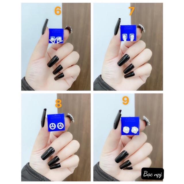 Bông Tai nữ Bạc Ta , Mẫu hoa tai xinh xắn , Siêu rẻ - bạc Npj