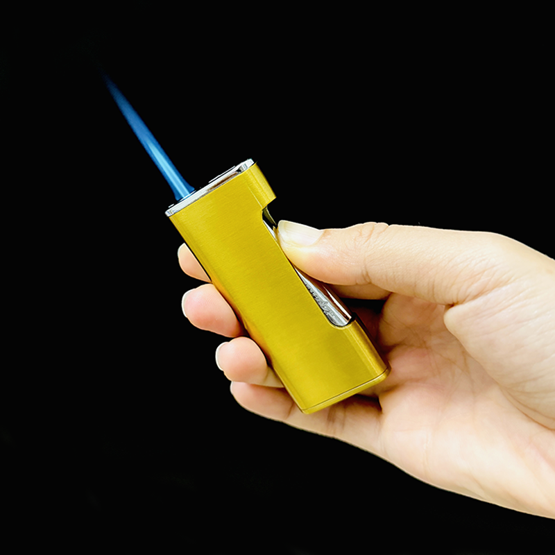 Bật lửa hộp quẹt khè bấm ngang bóng trơn nhiều màu - xài gas