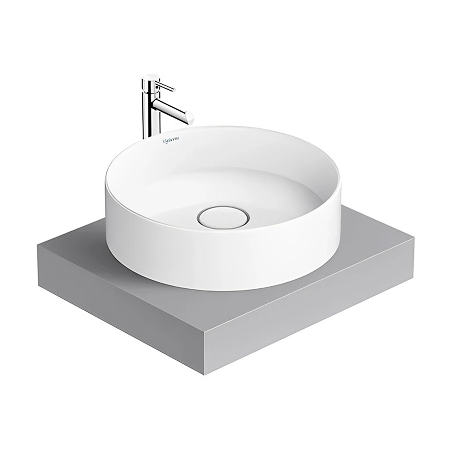 Lavabo đặt bàn Viglacera CM02 cao cấp, men sứ Nano sáng bóng, công nghệ Ý kháng khuẩn dễ vệ sinh - Hoa Sen Home - Hàng chính hãng