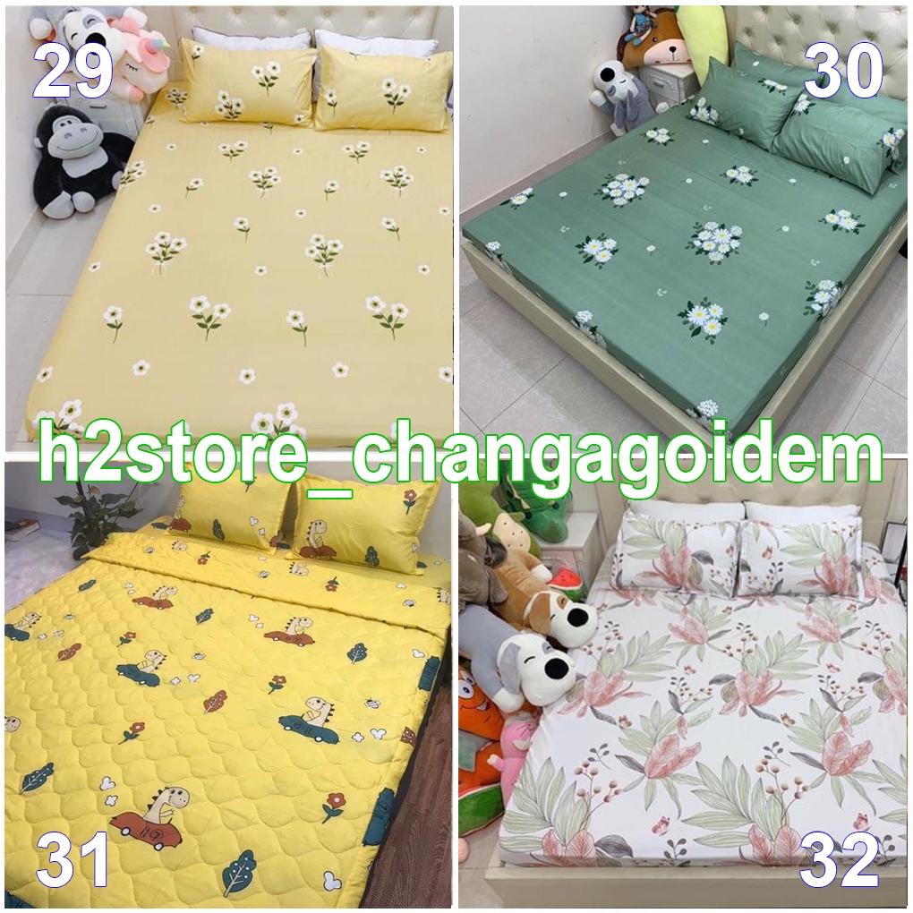 Bộ ga kèm đôi vỏ gối poly cotton siêu ngộ nghĩnh PLX002 m6/m8