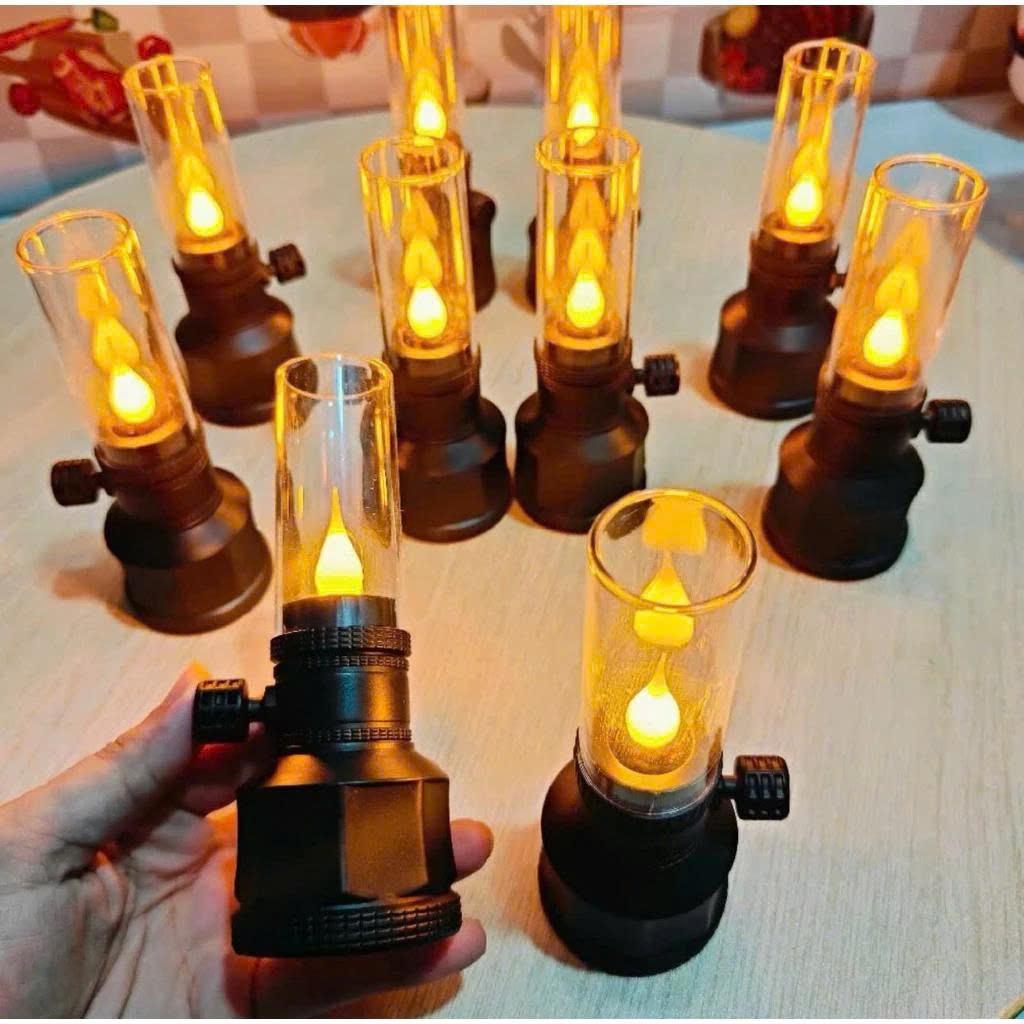 Đèn Thờ cổ điển - dùng pin thiết kế cổ điển trang trí dùng làm đèn thờ - giao mầu ngẫu nhiên - đồng