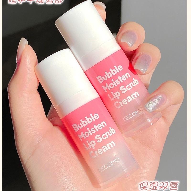 Tẩy da chết môi sủi bọt Gecomo Bubble Moisten Lip Scrub Cream