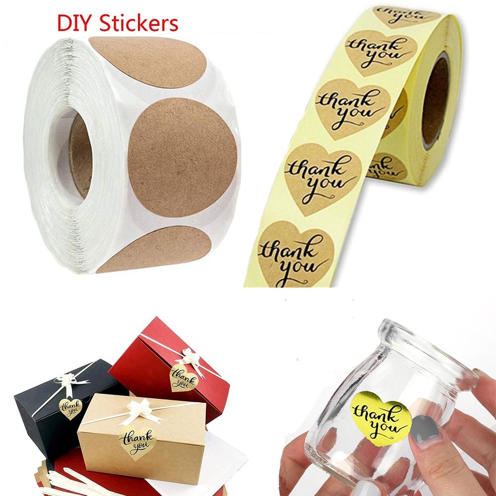 Set 500 giấy dán hộp bánh thủ công trang trí dành cho tiệc tùng