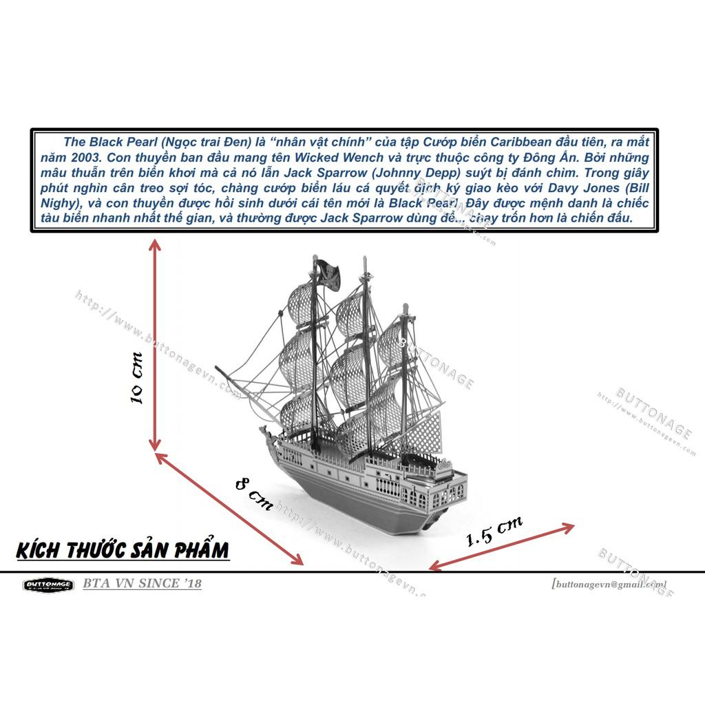 Mô Hình Lắp Ráp 3d Tàu buồm Ngọc Trai Đen