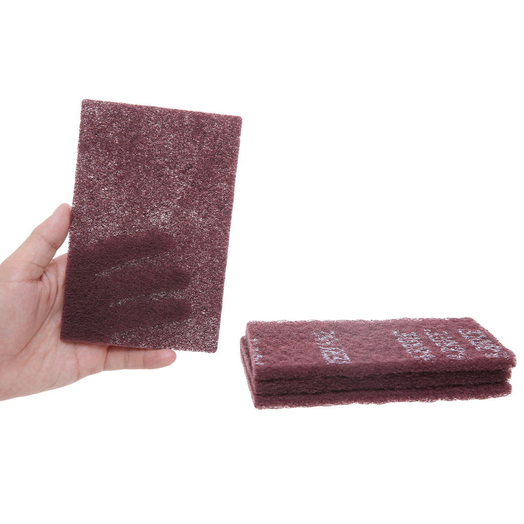 Gói 4 Miếng Chữ Nhật Cước cọ rửa Scotch Brite 3M 7447 Mạnh hơn inox
