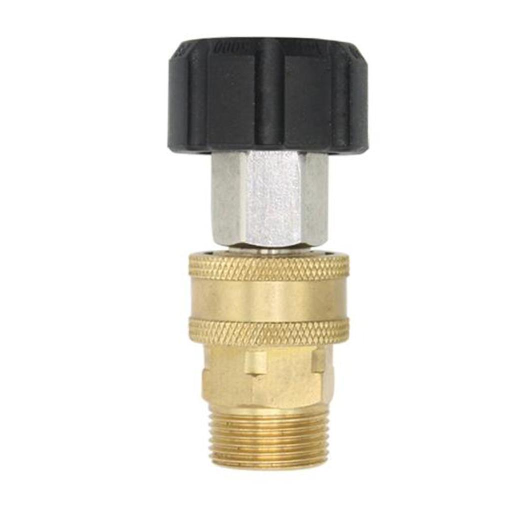2 Pieces Pressure Washer Quick Release M22 Female to 1/4 Male Brass Coupling