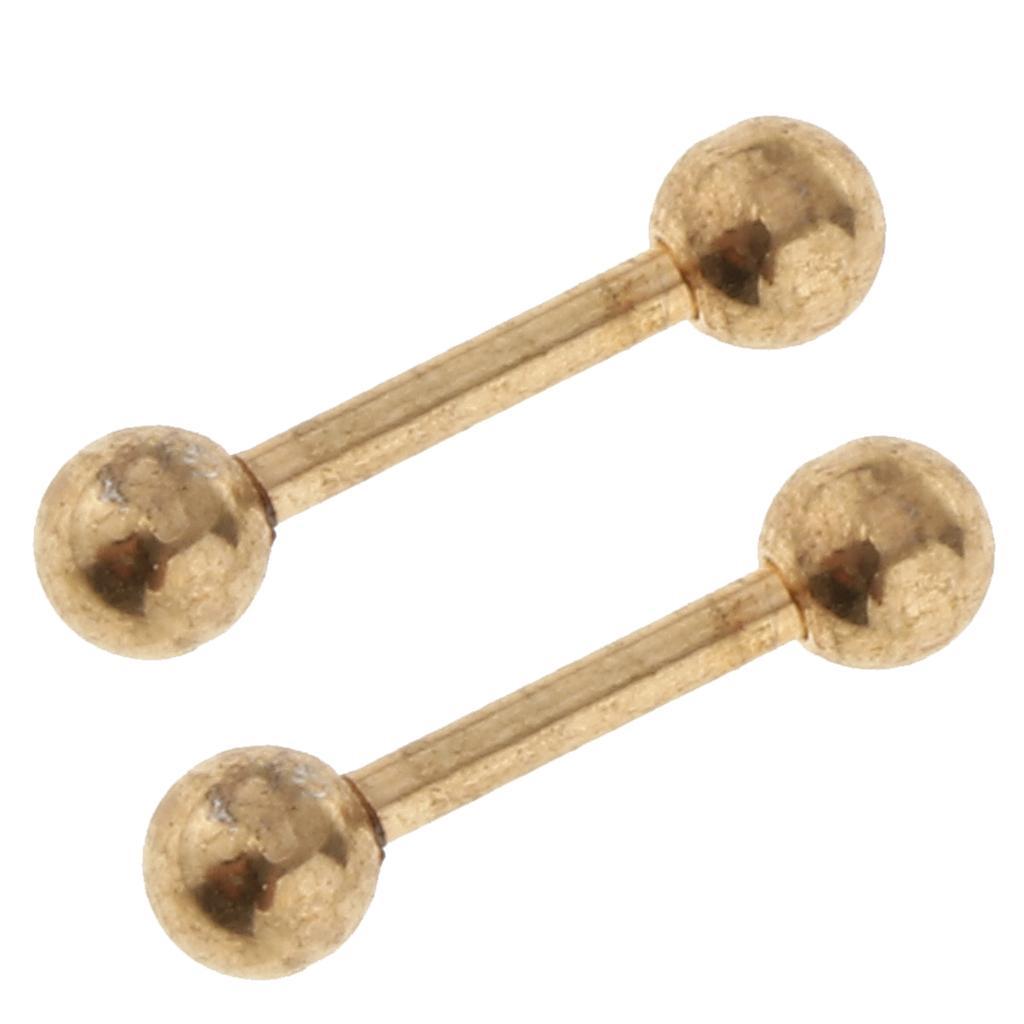 16pcs 16G Stainless Steel Curved Barbell Spike Nose Navel Eyebrow Tongue Ring