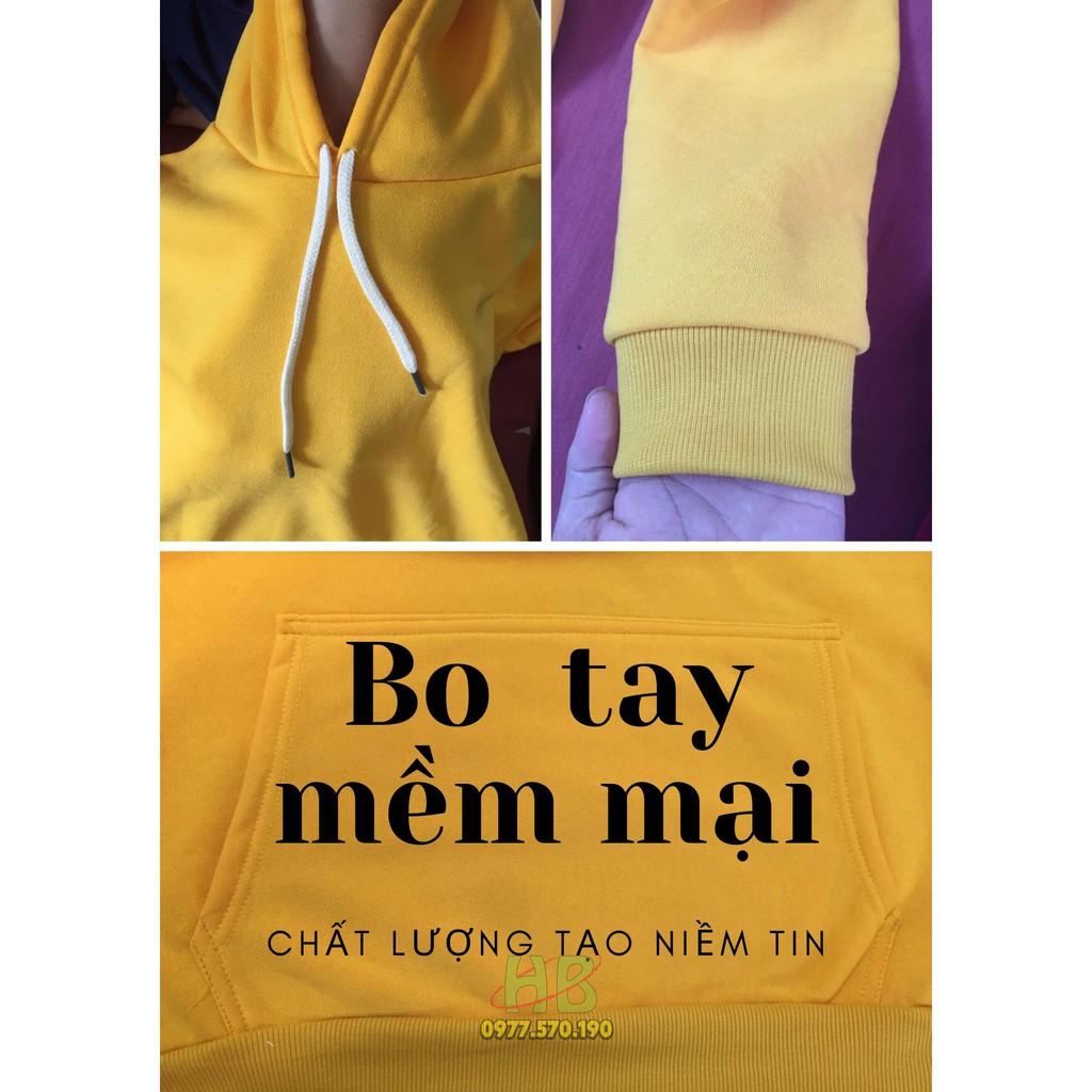 Áo Hoodie Nữ Nỉ Basic Full Size Full Màu Có Mũ Dày Dặn