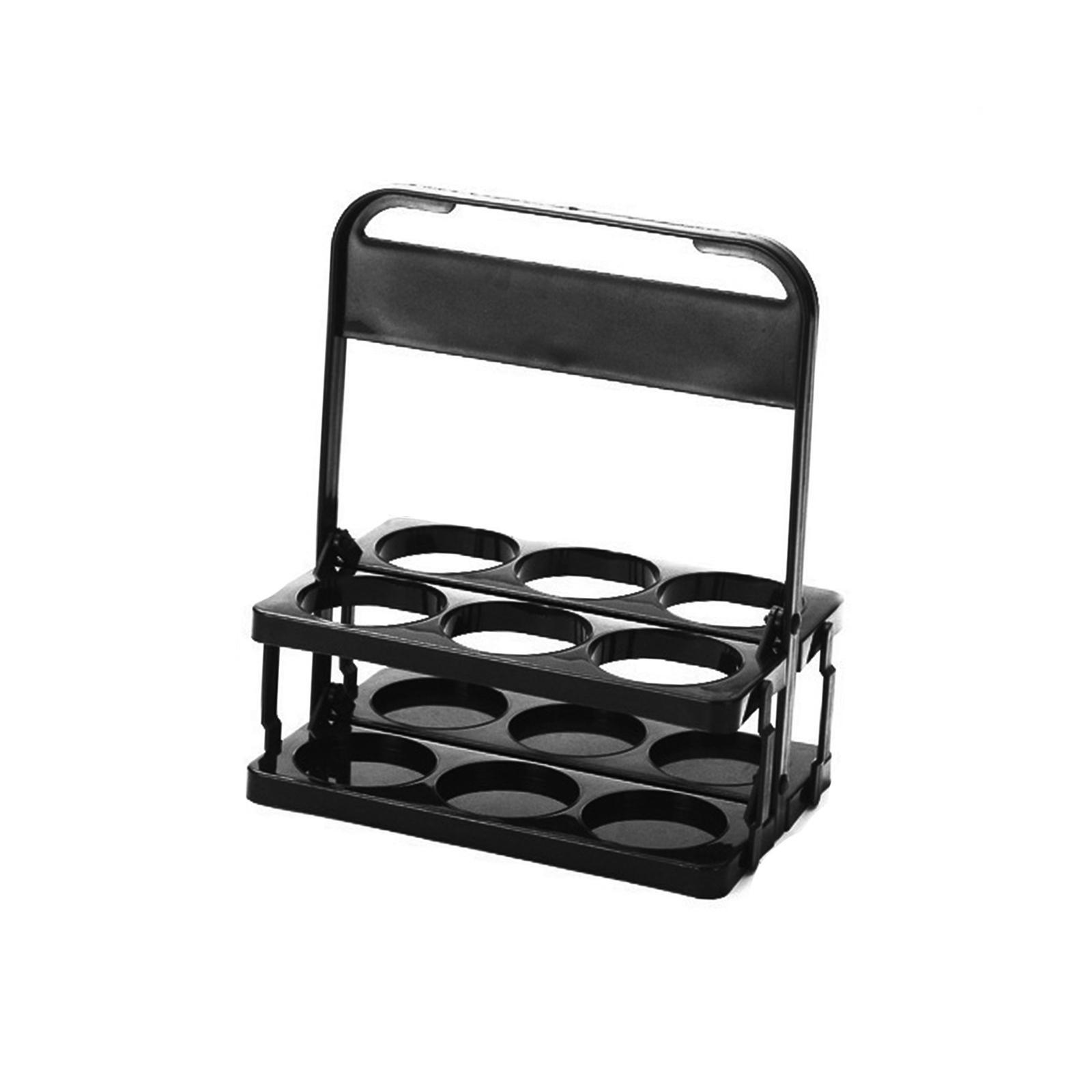 6 Holes Reusable Beer Bottle Carrier Beer Rack Basket for Home Catering Cafe