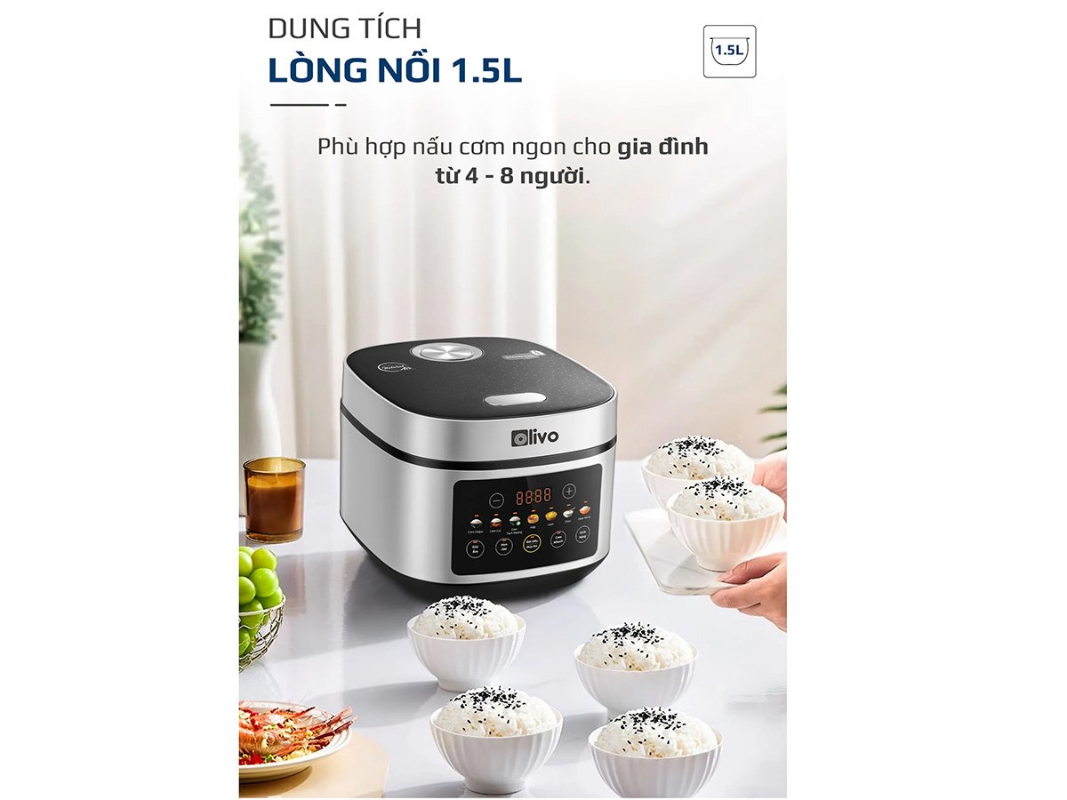 Nồi Cơm Điện OLIVO RC88 hàng chính hãng