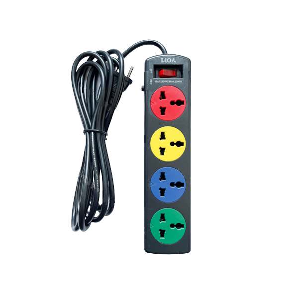 Ổ cắm kéo dài đa năng LiOA 4 ổ cắm