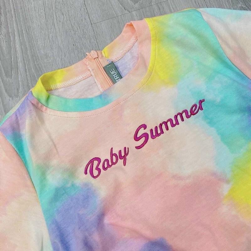 Đầm loang thêu baby summer -$5N