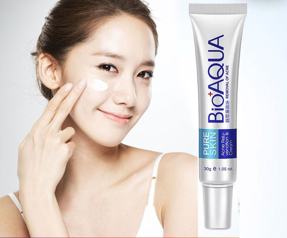 Kem Hỗ Trợ Giảm Mụn Trứng Cá , Hết Sẹo, Sưng Đỏ BIOAQUA Pure Skin