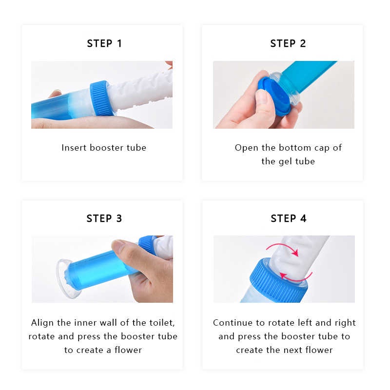 Gel thơm làm sạch khử mùi vệ sinh diệt khuẩn khử trùng bồn cầu hình bông hoa