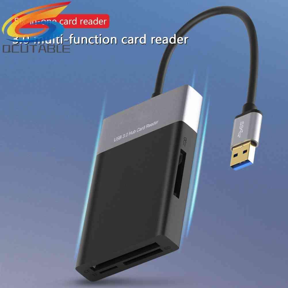 Đầu Đọc Thẻ Nhớ USB 3.0 2 Cổng 6 Trong 1 Cho XQD CF TF