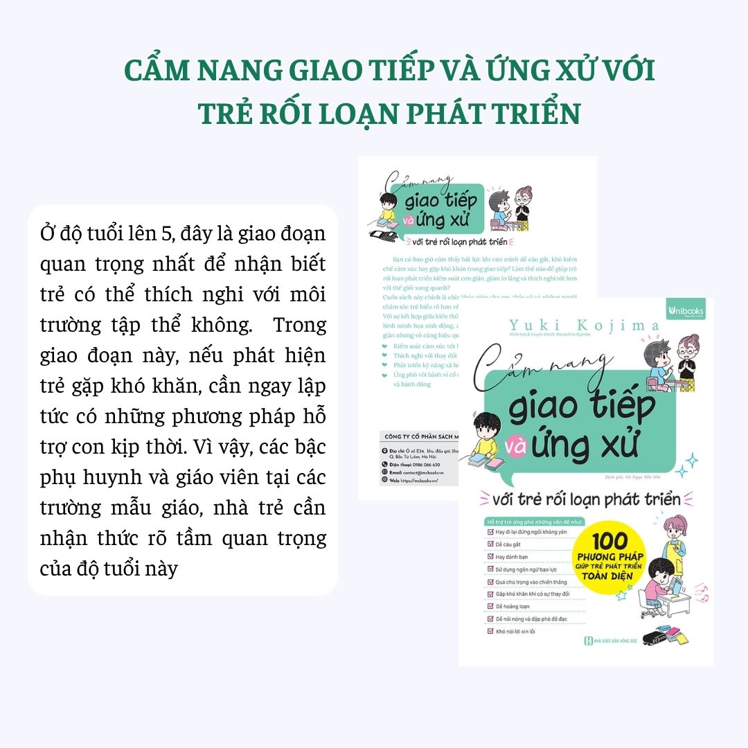 Sách - Cẩm Nang Giao Tiếp Và Ứng Xử Với Trẻ Rối Loạn Phát Triển