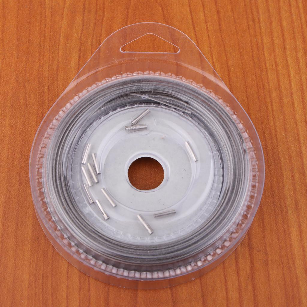 Fishing Line Wire Leader Stainless Steel Trace Lures 10m 7 Strands