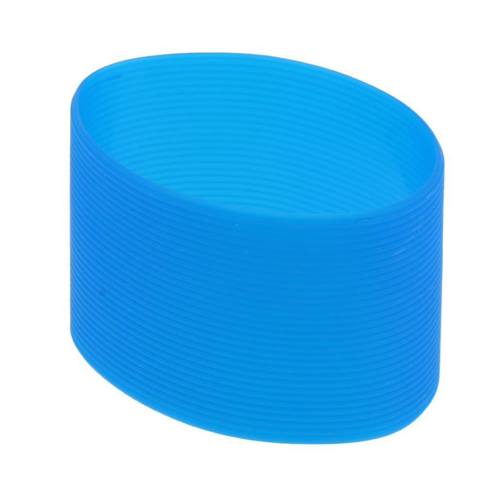 3 Pieces Outdoor Silicone Round Non-slip Water Bottle Mug Cup Sleeve Cover